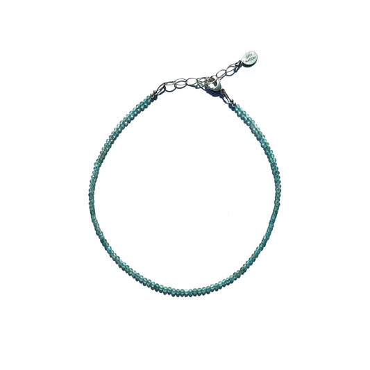 green, simple, minimalist, apatite necklace